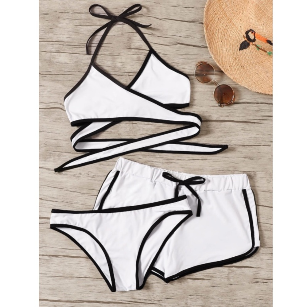 NEW swimsuit set with shorts